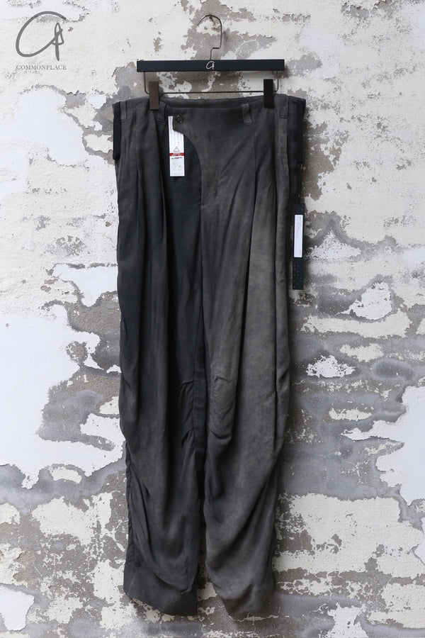 DEVOA 24 spring and summer woven pleated pants PTE-SVNP charcoal